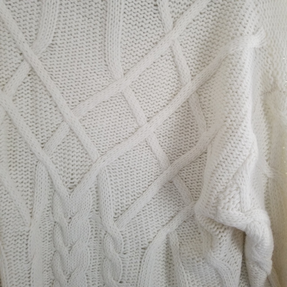 Last1️⃣Cable Knit Turtleneck Sweater Chunky Knit - Picture 3 of 3